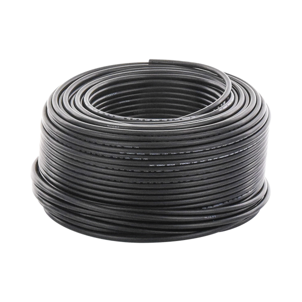 Cable Fotovoltaico Negro / 6mm² (10AWG) / Material COBRE / 2000V / Rollo de 100m
