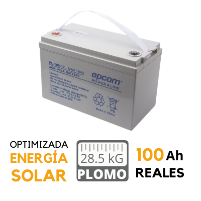 Bateria Tecnologia VRLA AGM 12 V 100 Ah para Aplicacion Fotovoltaica - SolarAlternativo.Shop
