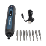 Destornillador Inalámbrico Recargable de 4 Vcc, incluye Puntas y Estuche