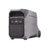 Estación de Energía Portátil DELTA PRO3 / 4096Wh Litio LFP / 5 AC 4000W (8000W Pico) / 2 USB-C 100W / Capacidad para Aumentar Respaldo / Cargador de Coche 10A a 12.6V / Conectividad WiFi y Bluetooth (App) / Carga Solar 2600W Max. (2 P