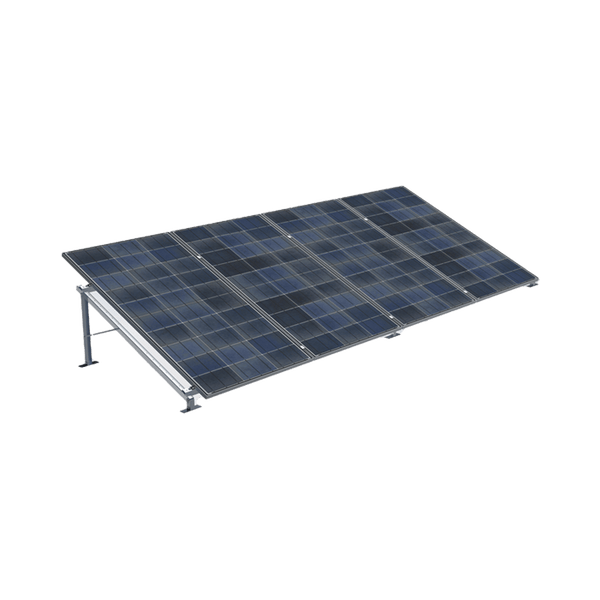 Montaje de piso de Alta Resistencia para Instalación de 4 Paneles Solares de hasta 1300 x 2400 mm