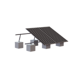 Montaje para 3 Panel Solar, Riel "8" de 4050mm para Módulos con Espesor de 35mm