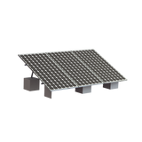 Montaje para 3 Panel Solar, Riel "8" de 4050mm para Módulos con Espesor de 35mm